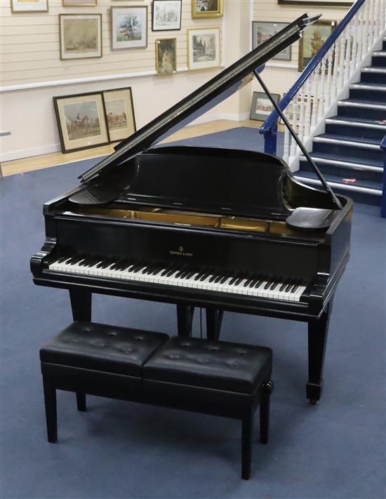 The Property of Dame Kiri Te Kanawa: Steinway and Sons, New York. An ebonised cased boudoir grand piano and stool, Serial number 90263,